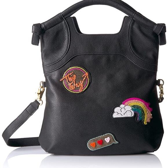 Foley + Corinna Handbags - NWT Foley & Corinna CITY INSTINCTS FC LADY IN BLACK WITH PATCHES